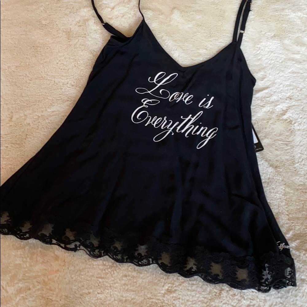 Wildfox Intimates.  Black, lace trimmed.